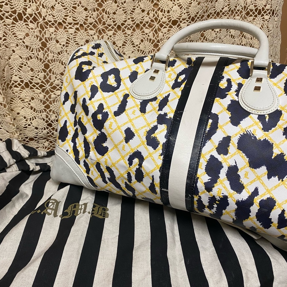 L.A.M.B. by Gwen Stefani Samburu Duffel Bag  Travel Tote Designer w/ Duster Bag